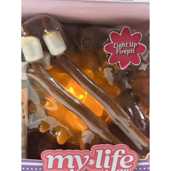 My Life As Light Up Fire Camping Set For 18-inch Doll 11 Piece Playset - Picture 9 of 10